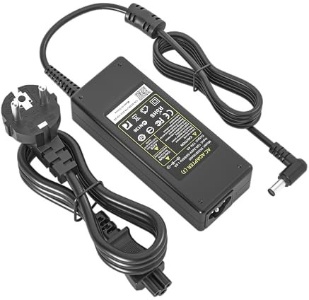 NATNO 19V Adaptador Cargador para LG Electronics 19 20 22 23 24 27 29 32 LED LCD Monitor Widescreen HDTV IPS236V IPS236-PN 24M47H-P 24MP55HQ Samsung TV A4819-FDY UN32J Cable de Alimentación