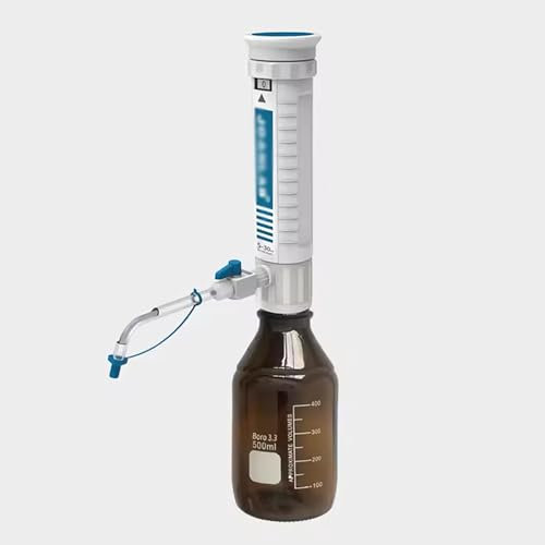 LBMED 0,4-60-ml-Flaschenaufsatzspender, Automatische Pipette Mit Doppeltem Rückschlagventil Und Digitalem Fenster, Einstellbarer Abgabebereich Und Schwimmendem Kolbendesign, Präzise, ​​kein Tropfen