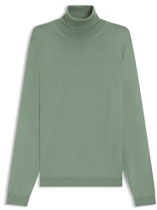 BOSS Herren Musso-P Slim-Fit Rollkragenpullover aus extrafeiner Merinowolle