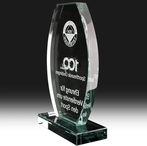 KDS Pokal AIX Glas Trophäe 1kg mit Gravur