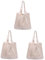 LIFKOME 3St Gewebte Tasche strandtasche umhängebeutel schulter tasche Vielseitige Schultertasche handtasche damen gehäkelte Geldbörsen für Frauen Umhängetasche für Damen Polyester