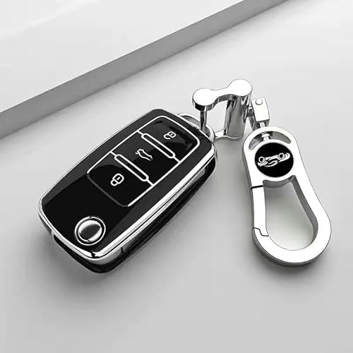 ZLSXTN Autoschlüssel Hülle Schlüsselcover für Seat Arona,Weiches TPU Schlüsselgehäuse Schlüsselcover Fernbedienung Schlüsselanhänger Wasserdicht Staubdicht Modegeschenke,C