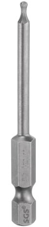 sourcing map Ball End Hex Screwdriver Bit 2mm (H2.0) Tip 1/4 Hex Shank 65mm (2.56) Long Magnetic Ball Head Bits Industrial Grade S2 Steel Metric Screw Driver Bit
