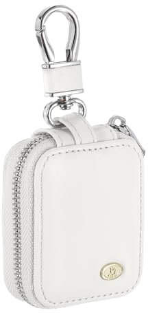 sourcing map Earbuds Cases, Earphone Case Holder, PU Leather Ear Buds Case Zipper Organizer Small with Mesh Pocket for USB Cable, Wireless Wired Earphones, White