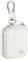 sourcing map Earbuds Cases, Earphone Case Holder, PU Leather Ear Buds Case Zipper Organizer Small with Mesh Pocket for USB Cable, Wireless Wired Earphones, White