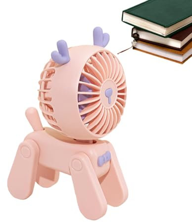 USB Rechargeable Fan, Portable Desk Fan, Stepless Speed Fan, Silent Cooling Fan, Powerful Desk Fan, Usb Rechargeable Compact and Portable Design for for Bedroom Offices and Desktop