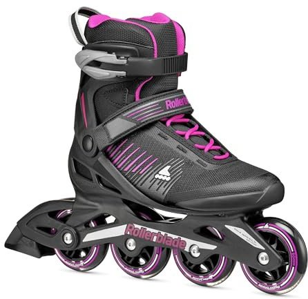 Rollerblade ZETRABLADE W, Inline Skates für Damen, Fitness Inliner, Schwarz/Pink, 40.5/41