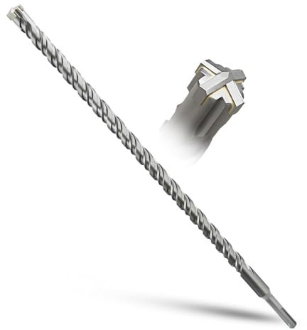 METOTY Broca SDS Plus 18 mm × 460 mm, broca para piedra, hormigón, piedra natural, pared de ladrillo