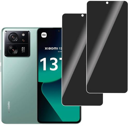LERINNA 2 Stück für Panzerglas Privatbildschirm für Xiaomi 13T Pro, Anti-Spy,9H Härte temperglas, Anti-Kratzen, Sichtschutz Schutzfolie für Xiaomi 13T Pro