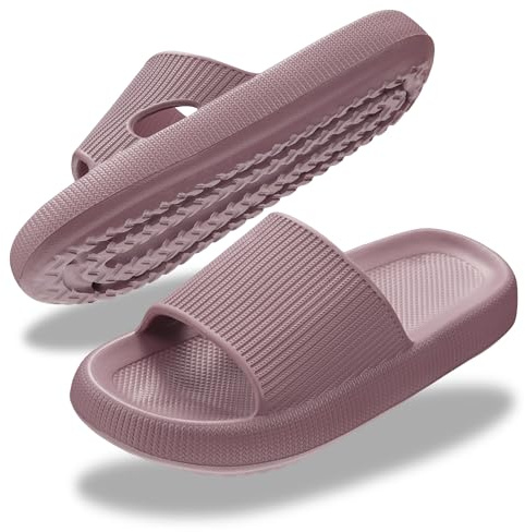 Donpapa Zapatillas Mujer Hombre Chanclas Sandalias Verano Pantuflas Playa Piscina Baño Comodas Suaves Ducha Interior Exterior Borgoña 240