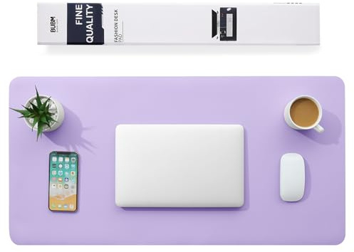 Multifunktionales Office Mauspad,BUBM 90x43cm wasserdichte Schreibtischunterlage aus PU-Leder,Ultradünnes Mousepad,rutschfeste Schreibtischmatte, für Büro und Zuhause