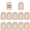 FINGERINSPIRE 12 Pcs Press on Nail Display Cards with Hanging Chain 130x90mm Sandy Brown Manicure Display Cards with Press-On Nail Instructions for Manicure Artists Sellers for Showing
