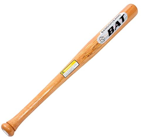 Bate de béisbol 21 Pulgadas 360 ° Equipo de béisbol de reemplazo de Bate de Madera Suave y Resistente de para Entrenamiento, Competencia, autoprote