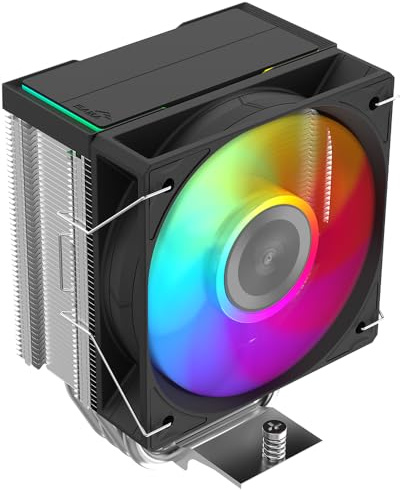 SAMA X40L Dissipatore CPU ARGB, Ventola PWM 100mm con 4 Heatpipe a Contatto Diretto, Design Single Tower in Metallo Grezzo, TDP 200W, Compatibile con Intel LGA 1700/115X/1851 e AMD AM4/AM5 - Argento