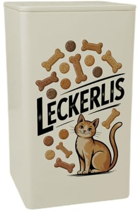 speecheese Leckerlis VorratsDose 900ml für Katzensnacks lustige AufbewahrungsDose 900ml für Katzenfreunde