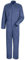 Red Kap Men's Snap Front Cotton Coverall, Oversized Fit, Long Sleeve, Postman Blue, 56