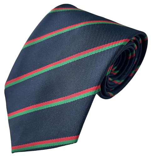 Royal Pioneer Corps Regimental Krawatte, Marineblau, Rot, Grün, Standard Tie (56 inch)
