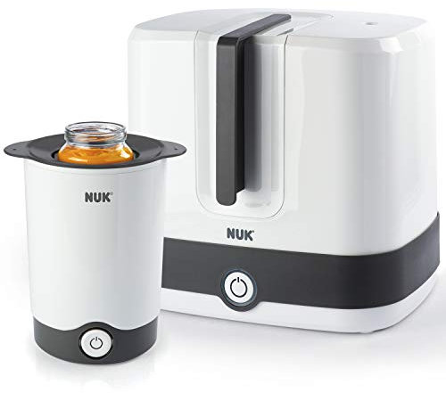 NUK Vario Express Dampf-Sterilisator + Babyflaschenwärmer Thermo Express