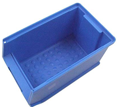 Stapelboxen Sichtlagerboxen Lagerbox Lagerkästen 235x145x125 mm Gr. 3 blau Made in Germany 52 Stück