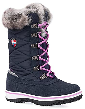 Trollkids Girls Holmenkollen Snow Boots 31, navy/pink