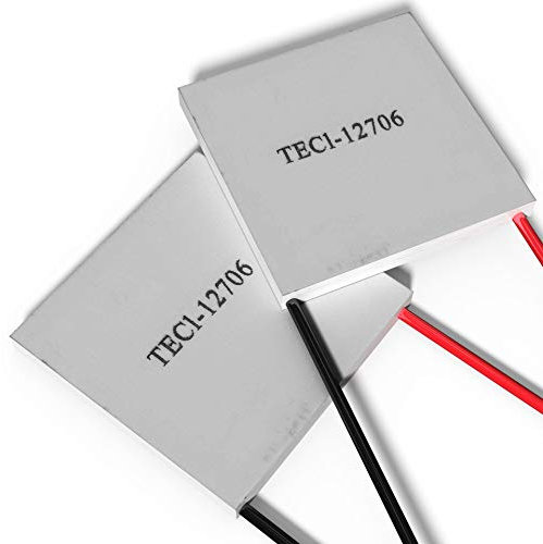 Peltierelement Thermoelectric Module Peltier TEC 12V [TEC1-12706] [60W] [2 Stück] | Thermoelektrische Kühlung Element Chiller Heatsink Kühlkoerper Kühlbox Generator Cooler