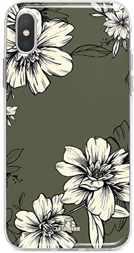 LA COQUERIE - Cover per ASUS Zenfone 5 ZE620KL fiore kkisilicone, con funzione di supporto, realizzata in Francia per smartphone