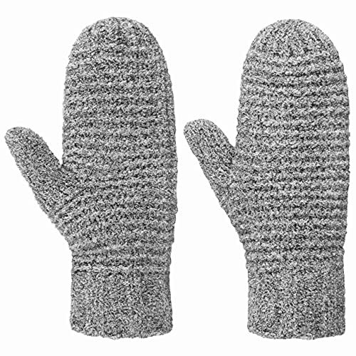 Seeberger Tajana Soft Fäustlinge Fausthandschuhe Strickhandschuhe Damenhandschuhe (One Size - grau-meliert)