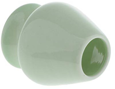 HomeDecTime Support de Matcha Porte-Fouet en Céramique, 7,5x6,5 cm - Vert