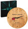 Maverton Vintage Wanduhr + Aufdruck - mit AA-Batterie betrieben - Durchmesser: 26cm - Uhr aus Bambus - Holz - Geschenk für Männer zum Geburtstag - Liebe