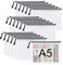 A5 Plastic Zip Folders - 18PCS A5 Mesh Zipper Pouch Plastic Zip Lock Bags Document Wallets File Zipper Bags Travel Storage Pouch for Office Supplies and Travel Accessories