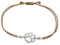 Selfmade Jewelry Armband Damen Silber Pfote Größenverstellbares Makramee-Armkettchen mit Tatze Handgemacht Inkl. Geschenk-Verpackung