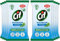 Cif Bathroom Eucalyptus Wipes (8 packs x 80 Sheets) Antibacterial Wipes Cleaning Bundle