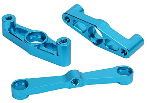 SPYMINNPOO RC Lenkstange und Lenkwinkel, Aluminium Kugellager Lenkungsmontage Satz für Tamiya TT02 1/10 RC Auto Upgrade Teile Modellspielzeug Zubehör