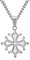 BOBIJOO JEWELRY - Pendentif Collier Femme Croix Occitane Cathare Toulouse Languedoc Acier inoxydable 316l Argenté