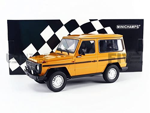 Minichamps 155038000 1:18 1980 Mercedes G-Model Short (W460) -Orange Sammlerstück Miniaturauto