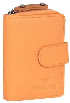 MUSTANG Seattle Leather Wallet Side Opening Orange