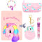 Wieat Girls Diary, Secret Diary for Girls, Unicorn Notebook with Locks, Cute Fluffy Notebooks, Diary Gift Set of Colourful Pen, Pencil Case, Key Rings, Bracelets, Christmas Gifts for Girls, kids