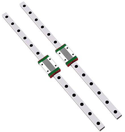 GooEquip MGN12H Mini Lineare Schienenführung 250mm 300mm 350mm 400mm 450mm 500mm 550mm 600mm 800mm 1000mm mit MGN12H Wagenblock für DIY 3D Drucker und CNC-Maschine XYZ (450mm, Schiene + MGN12H)