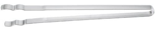 Schneider Wurstzange mit Geradem, Gewelltem Greifende, Edelstahl, 320mm x 45mm x 15mm Abmesungen
