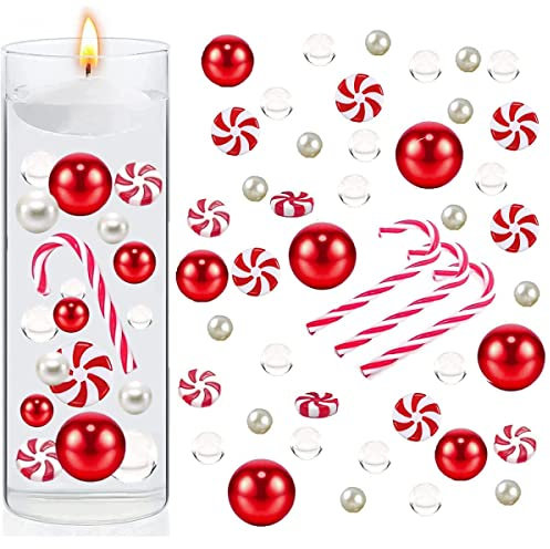 ACAREY Wasserperlen Durchsichtig Für Floating Candles 6054 Stücke Weihnachtsperle, Vasenfüller, Pflanzen , Schwebende Kerzen, Plastic Christmas Vase Filler