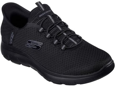 Skechers Summits High Range, Sneaker Uomo, Nero (Black Mesh Trim Black), 41 EU