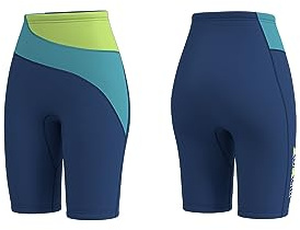 XUKER Womens Wetsuit Pants 3mm, Neoprene Shorts Compression Yoga Short Pants for Water Sports Lake Ocean Pool Swimming Surfing Snorkeling Floating Canoeing Aerobics Exercise