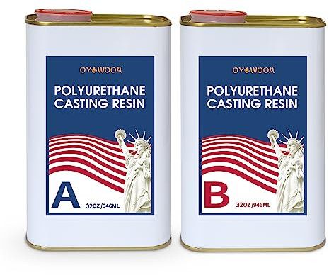 OYOWOOA Polyurethan-Gießharz, 1,8 l, 2-teiliges Harz- und Härter-Set