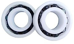 BIVOO 4 stücke ， POM Kunststoff Glas Kugellager Isolierung 603 604 605 606 607 608 609 623 624 625 626 627 628 629 634 635 636 (Size : 609 9x24x7 Open)