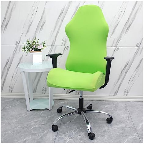 Gaming Chair Covers Slipcover (No Chair), Polyester Printed Stretchy Gamer Chair Protector Office Computer Chair Slipcovers Chair Slipcovers (Color : GREEN)