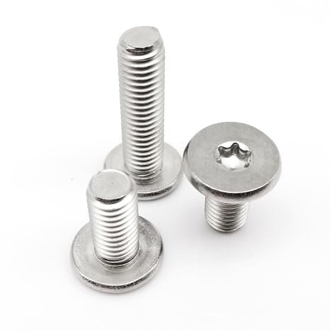 5/10/50 Stück CM M1.6 M2 M2.5 M3 M4 M5 M6 M8 L = 2-50 mm 304 A2 Edelstahl Torx Sechslappen Ultradünne Niedrige Ultradünne Flachkopfschraube (Color : 30mm_10pcs M6)