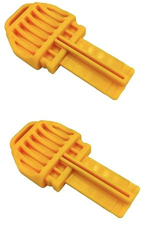 Toefficy 2 Pack Lawn Mower Safety Key N835578 DCMWSP255Y2 DCMWP233U2 DCMWSP244U2 Yellow Replacement Part for Dewalt