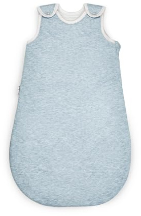 Ehrenkind® Ganzjahres-Schlafsack Rund mit Wollfüllung | 100% Bio-Baumwolle mit 100% Wolle Füllung Baby-Schlafsack | OEKO-TEX