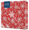 PAW - Servietten 3-lagig (33 x 33 cm) I 20 Stück I Perfekt für Weihnachten, Winter, Feiertage I Heiligabend Tischdekoration I Winter Papierservietten - Schneeflocken I Christmas Snowflakes light red