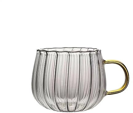 Kaffeetasse 1pc Wärme-Beständig Mit Griff Glas Becher Frühstück Milch Tasse Nette Office Home Kaffee Tassen Drink Porzellantasse (Color : B)